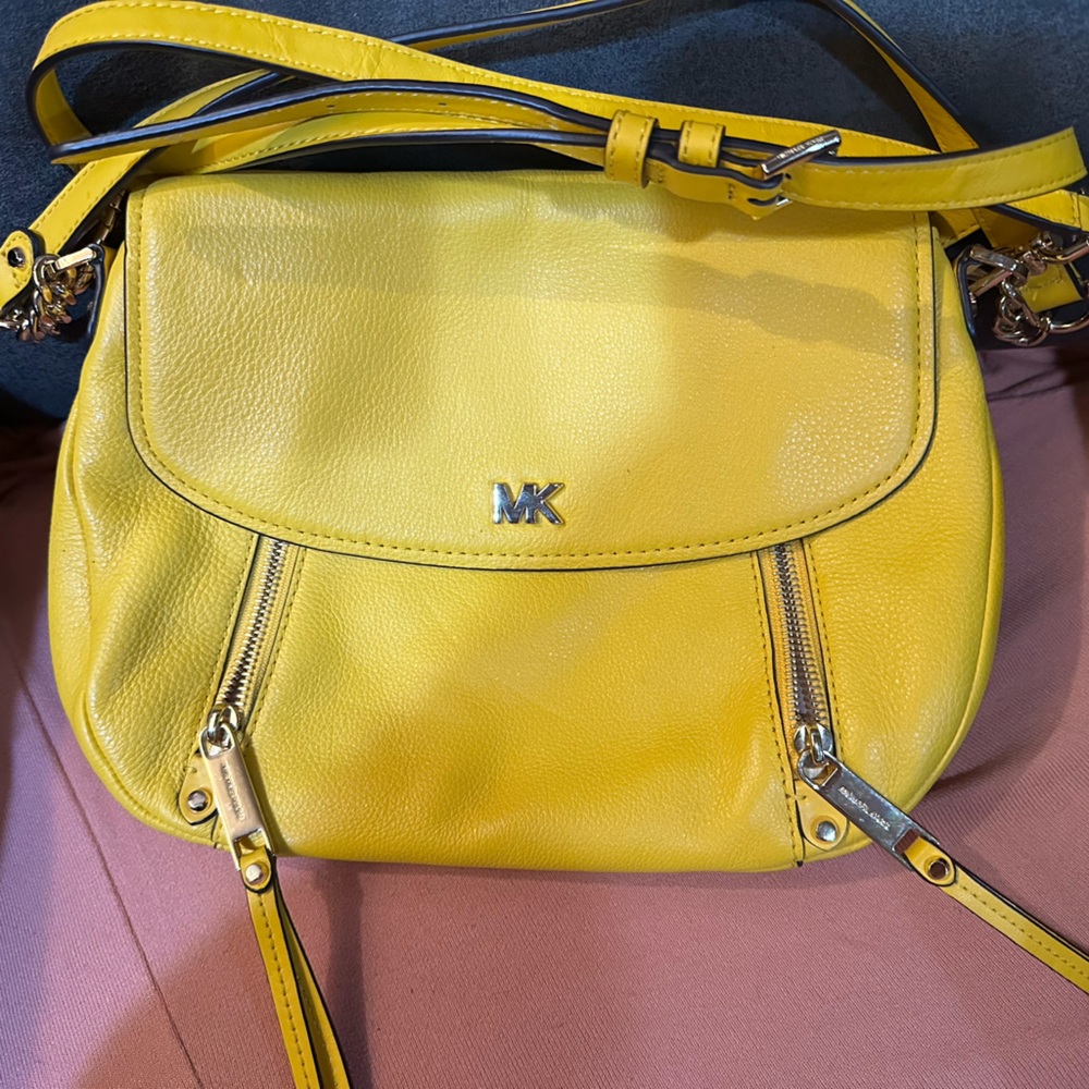 Michael Kors yellow satchel